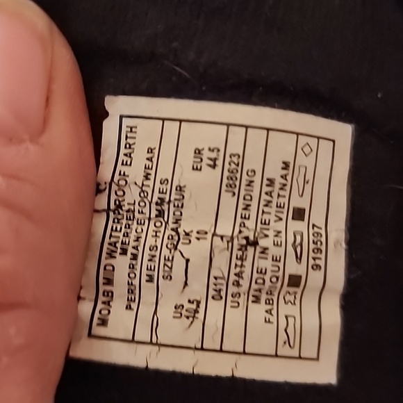 Merrell Moab Waterproof hiking boots 10.5‎ - Picture 14 of 16